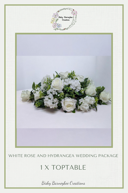 White Rose & Hydrangea Wedding Package