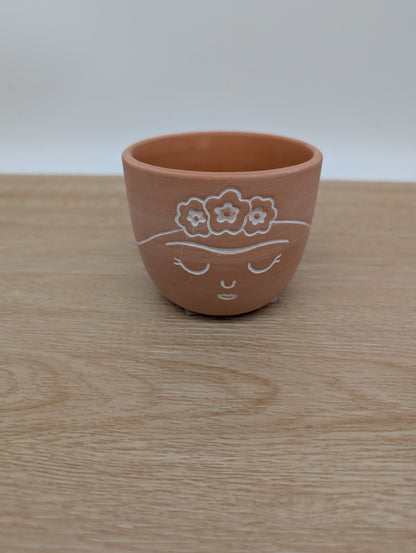Sass and Belle Frida Terracotta mini pot
